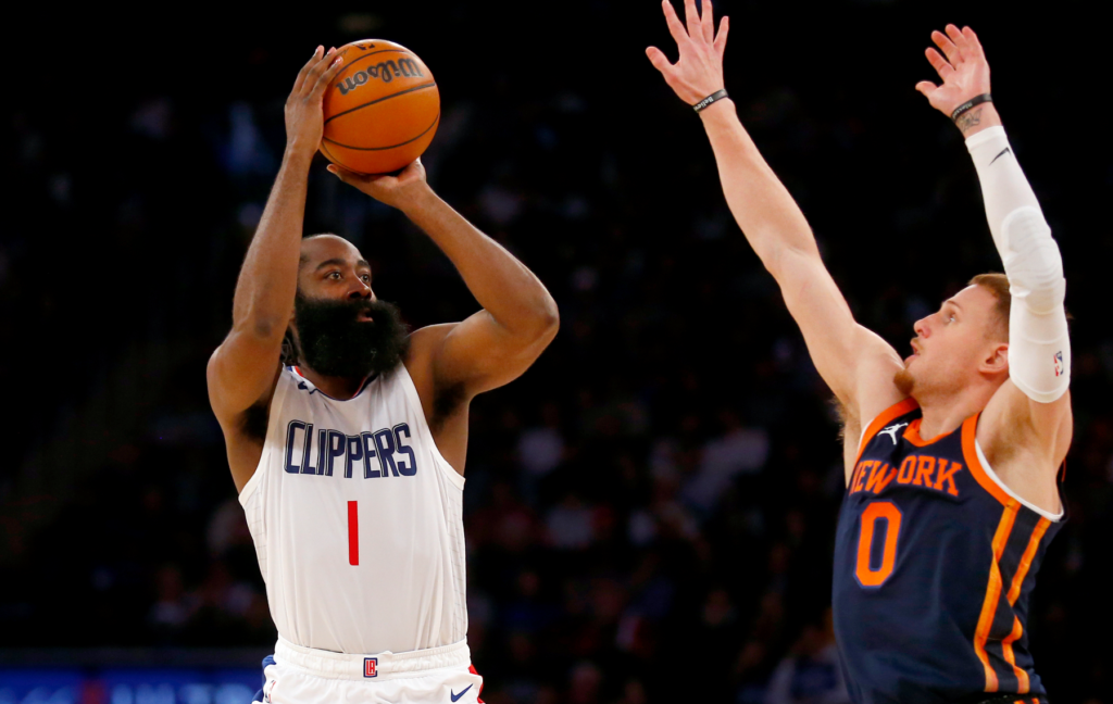 James Harden off-the-dribble three-point shooting